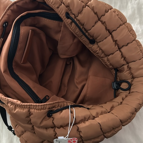 SOLD OUT! NWT Free People Movement | Quilted Hiker Backpack In Toffee - Picture 11 of 16